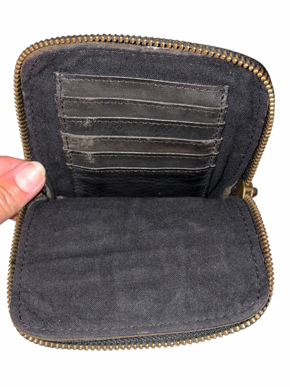 Harbour 2nd Black Leather Crossbody Wallet Bag Purse